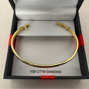 925 silver cuff bracelet with diamonds